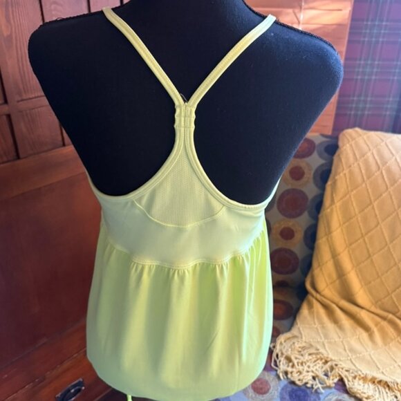 Champion Racerback Neon Yellow Tank Top Size Large - Picture 3 of 8